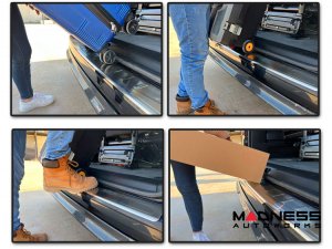 Volkswagen ID. Buzz Rear Bumper Sill Cover - Stainless Steel - Brushed Finish